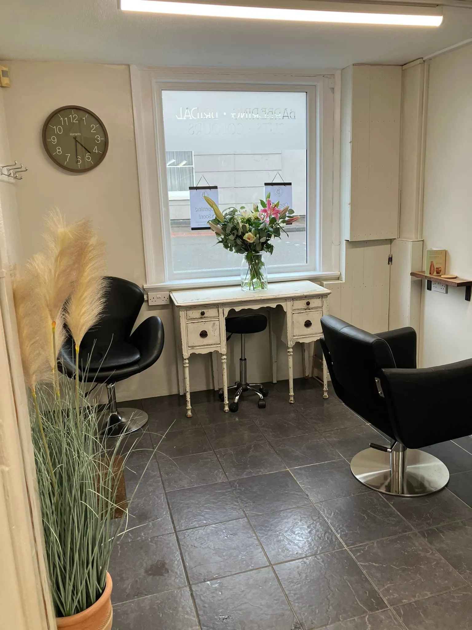 The styling station inside B Hair Studio on Upper High Street in Taunton